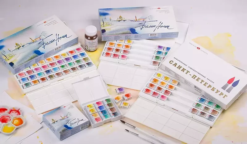 Однотонные акварельные краски набор акварельных цветов для художественной живописи дизайн ногтей 008