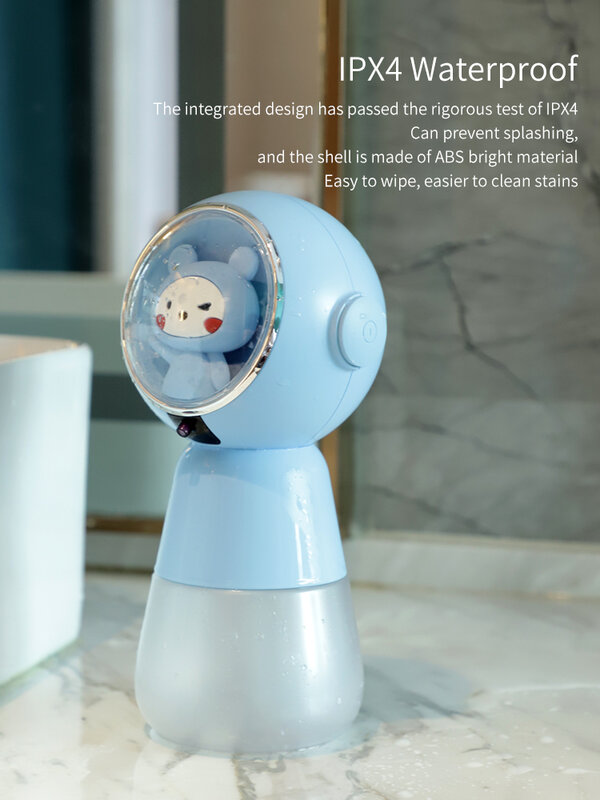 Distributeur de savon électrique automatique à bulles pour enfants, capteur intelligent de mousse, lavage de téléphone portable, désinfectant pour les mains, dessin animé