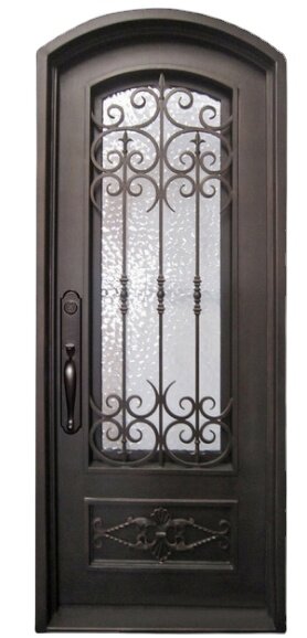 カスタマイズされた鉄製ドアのサポート,最新のデザイン,ドアの窓,直径の価格
