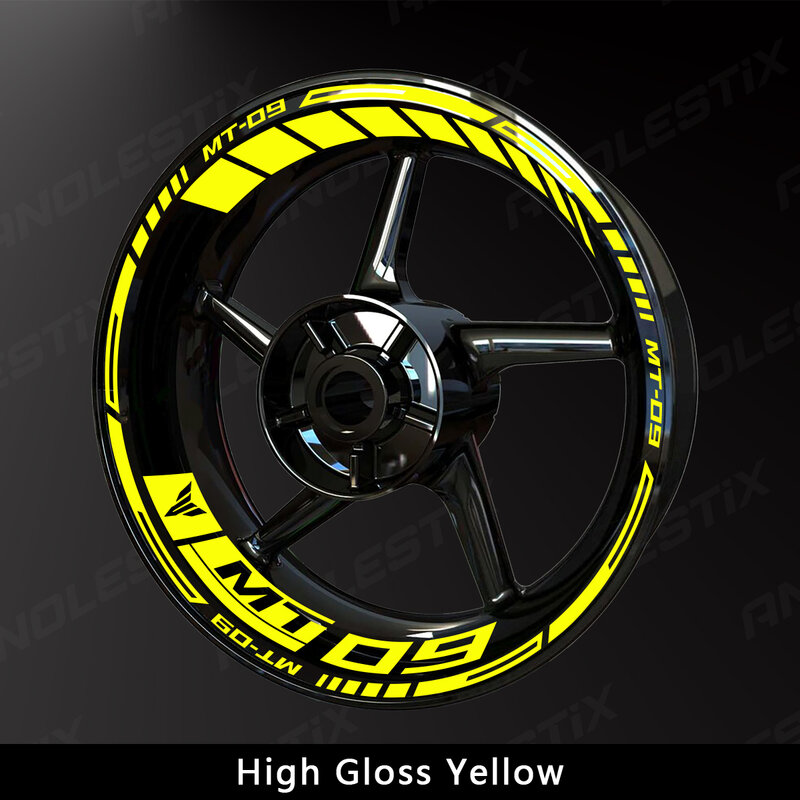 AnoleStix-pegatina reflectante para rueda de motocicleta, cinta de rayas para llanta, para YAMAHA MT09, MT-09, 2017, 2018, 2019, 2020, 2021, 2022