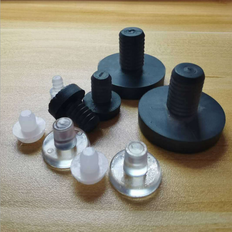 PlugThreaded Embedded Anti-Slip Prego para Móveis Perna, Pés de Mesa Cadeira Pregos, Pés de Plástico, Buraco Poeira