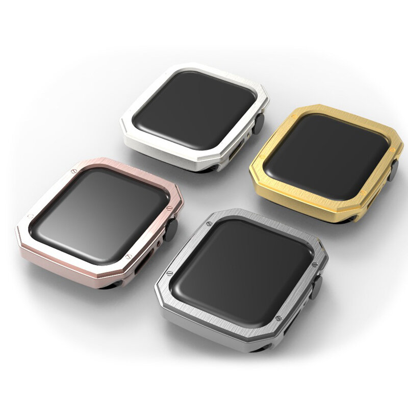 Funda mejorada para Apple Watch Ultra 9, 8, 7, 41mm, 45mm, Protector de pantalla duro para PC, vidrio templado para IWatch Series 4, 6, 3, Se, 38mm, 42mm, 44mm