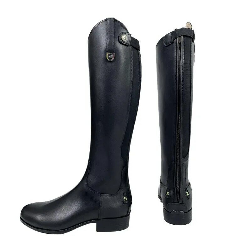 Equitation Cowhide Equestrian Long Dance Step Horse Long Riding And Female Knight Horse Boots