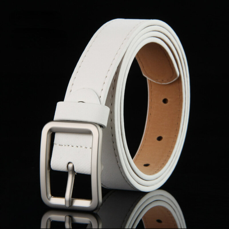 Children's Leather Pin Buckle Belt Fashion Simple Casual Versatile Jeans Boys Girls Students Black Belts Clothing Accessories