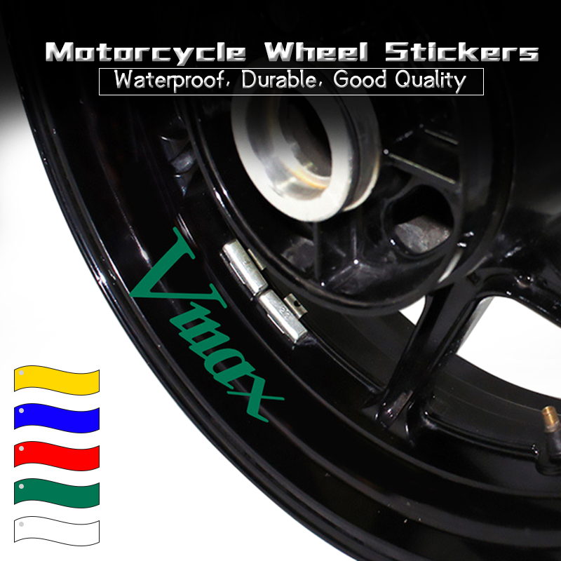 High Quality For VMAX 300 Sign Wheels Inner Rims Stripe Tapes Anti Scratch Waterproof Stickers Reflective Decoration Decals vmax