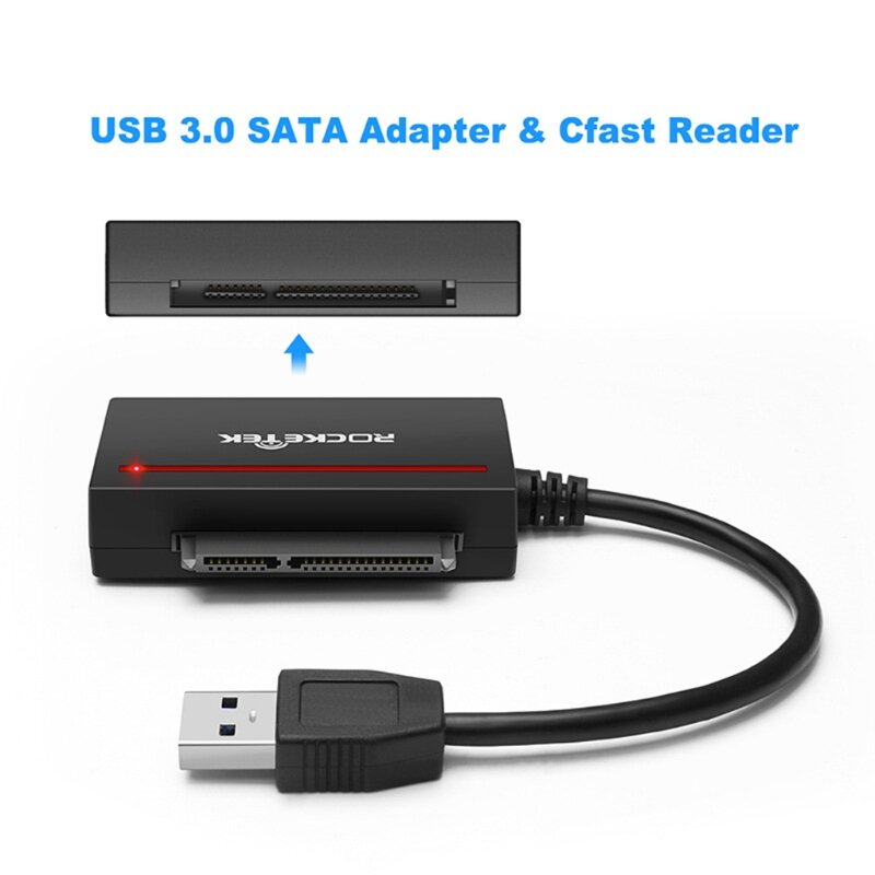 CFast Card Reader, Rocketek USB 3.0 to SATA Adapter Converter Cable for 2.5" SDD