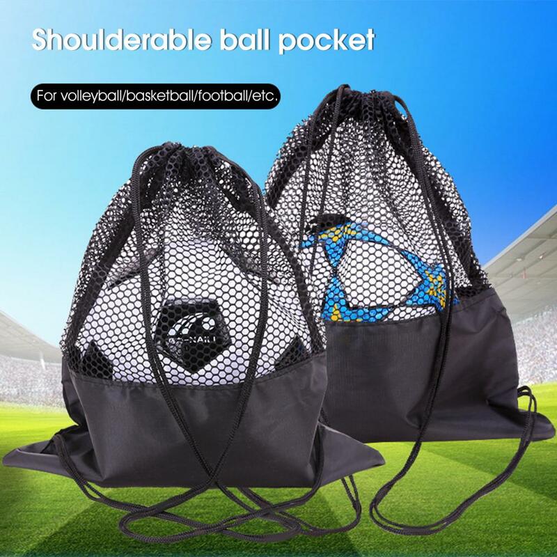 Malha basquete saco de armazenamento futebol futebol mochila bola voleibol sacos de armazenamento pacote corda esportes backpackf bola