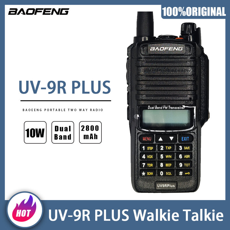 UV-9R plus baofeng original tragbares Funkgerät 10w Hochleistungs-IP67-wasserdichtes Walkie-Talkie uv9rplus Dualband-Inter phone