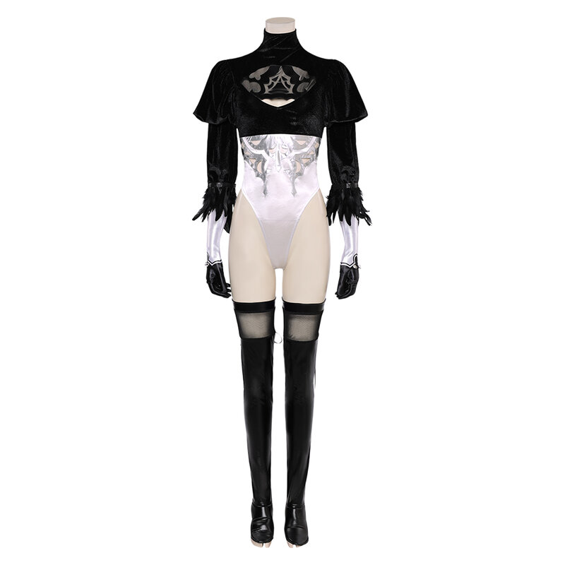 Yorha No.2 Cosplay Fantasia Nier Automata Disguise Costume Women Fantasy Sexy Jumpsuit Outfits Halloween Carnival Party Suit