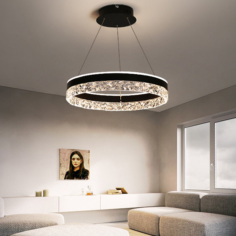디자이너 빌라 모던 원형 디자인 북유럽 테이블 샹들리에 조명, 거실 침실 식당 램프