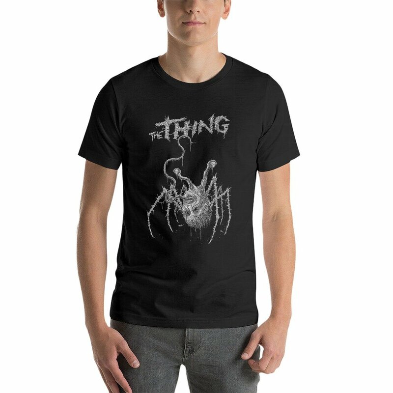 Camiseta de The Thing Cult con diseño de terror para hombre, blusa, top de verano, ropa