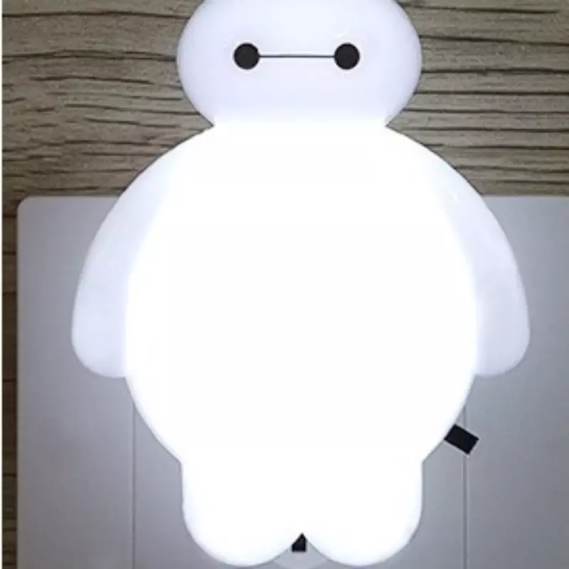 Lâmpada De Parede De Forma De Desenhos Animados Com Plugues Nos EUA, Luz Noturna LED, Interruptor De Botão, Economia De Energia