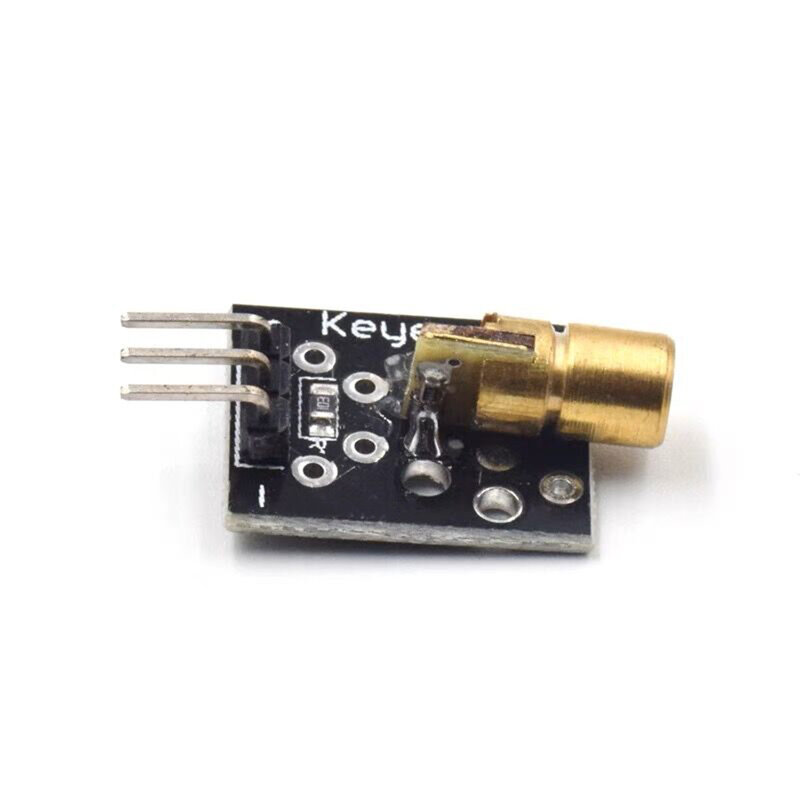 2 Stuks KY-008 3pin 650nm Rode Laser Zender Dot Diode Koperen Kop Module Voor Arduino Sensoren Diy Kit