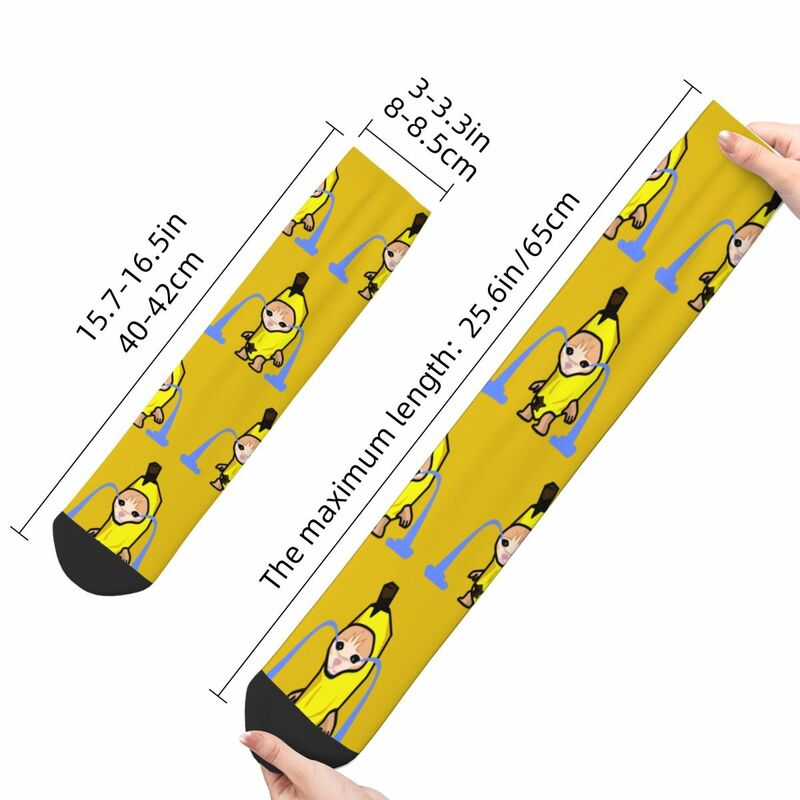 Unisex Banana Cat Cry Socks Cute Funny Happy Cute Animal Socks novità Product Middle TubeSocks miglior regalo