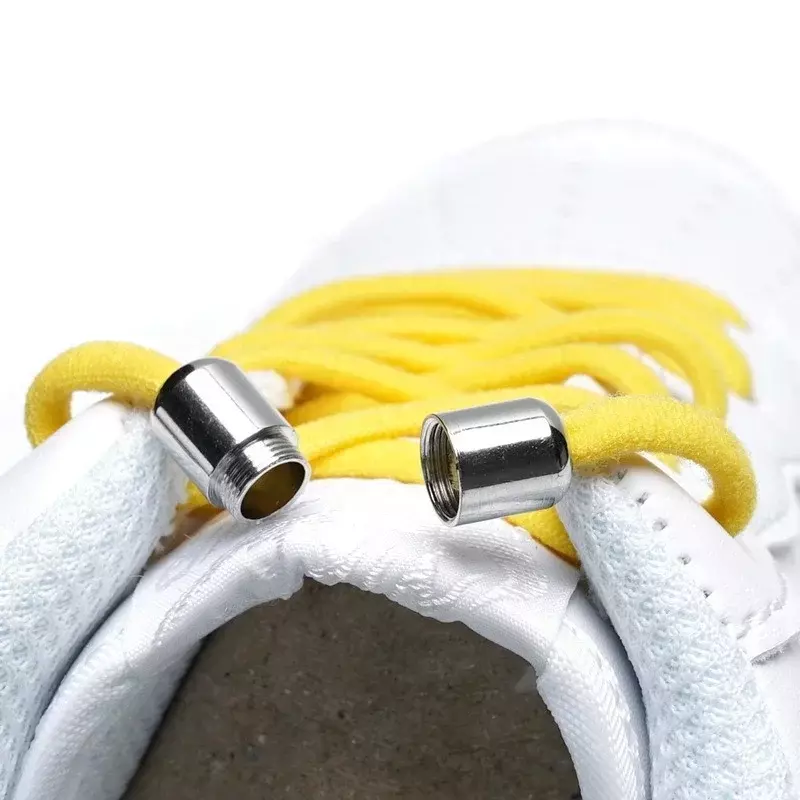 Shoelaces Semicircle Buckles No Tie Buckle Connector for Shoes Sneakers Shoelace Quick Tie Shoe Laces Metal Capsule Ties Lock