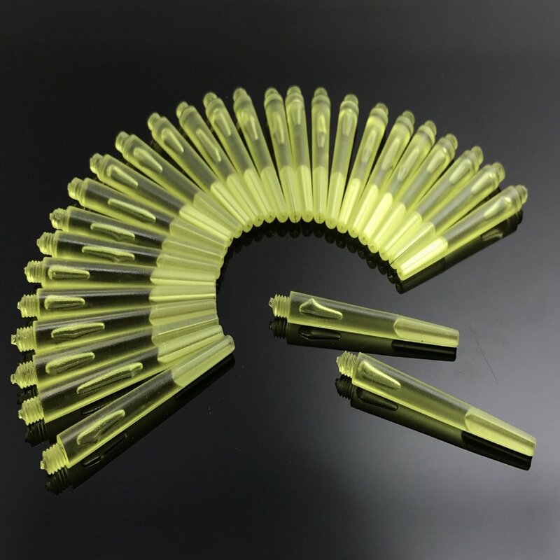 Hastes plásticas do dardo com anel de aço inoxidável, eixos transparentes, rosca, 45mm, 35mm, 4.5mm, 12pcs