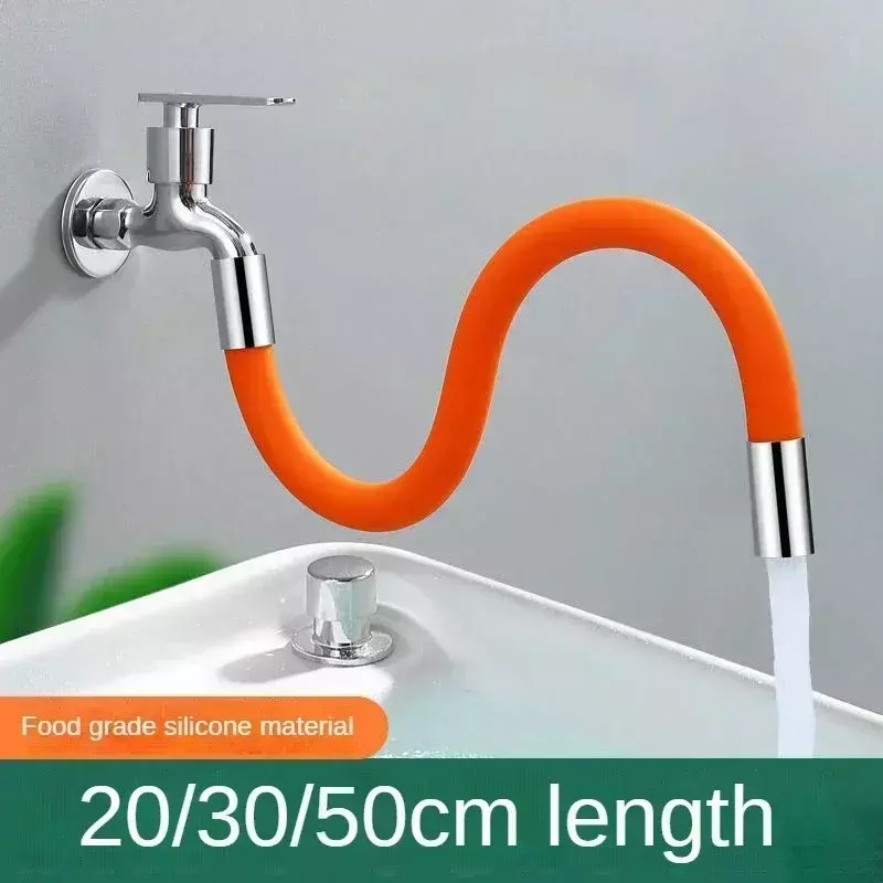 20/30/50cm universal foam extension pipe 36-degree free bending faucet extension adjustable sink drainage extension pipe bathroo