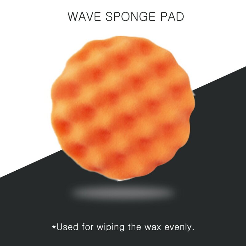 BATOCA 6Pcs/Lot Polish Sponge Pad For Polisher High Quality Professional Washable Disk Include Flat Wave Wool Pad Buffer