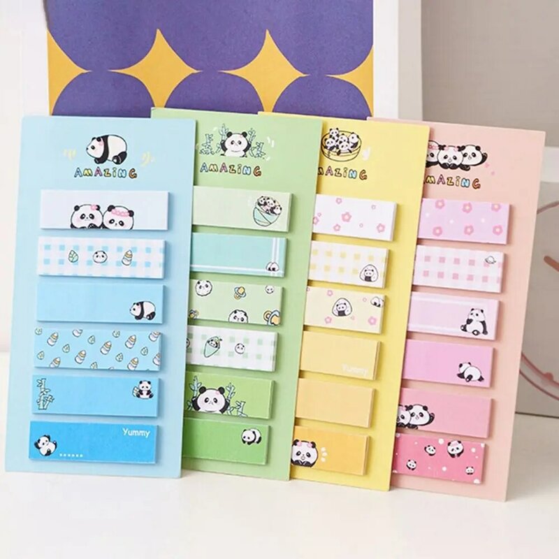 Cartoon Panda Sticky Notes Deco Tabs Creative N Times Memo Pad Multifunction Durable Note Pads Planner