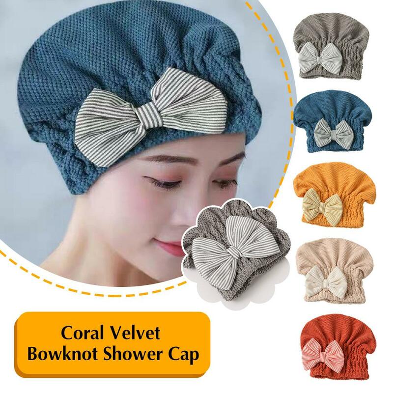 Muszka czepek prysznicowy suszenia włosów kapelusze łazienkowe owinięte ręcznik ręcznik do suszenia kobiet ręcznik do suszenia akcesoria do kąpieli do wycierania włosów