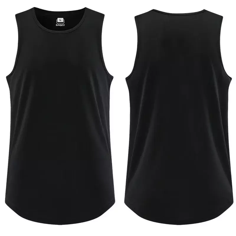 2024 New Golf Men's Running Vest Breathable Training Muscle Sleeveless T-shirt Summer Gym Fitness Vest