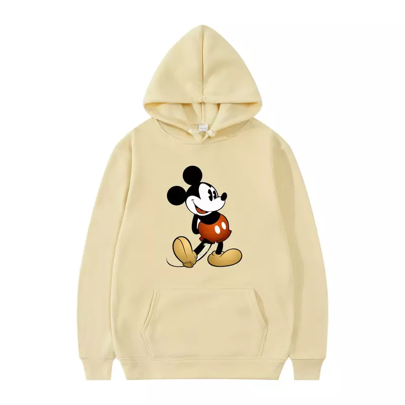 Disney Mickey Mouse New Hot Sale Fashion Hoodie For Men Pattern Women's Sweatshirt Anime Tops Autumn Couples Section Pullover