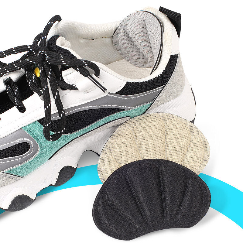 1 Pasang Sol Patch Bantalan Tumit untuk Sepatu Olahraga Ukuran Dapat Disesuaikan Antiwear Bantalan Kaki Insole Bantalan Pelindung Tumit Stiker Belakang