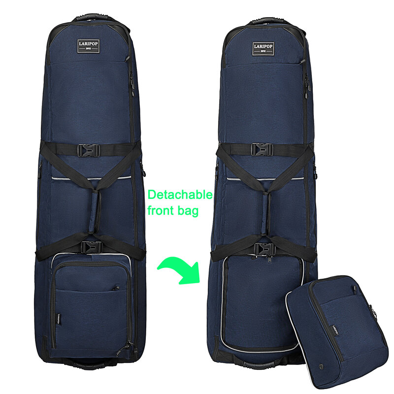 Дорожная сумка для гольфа-прочная 600D сверхпрочная оксфордская сумка из полиэстера, на колесиках для путешествий со съемным отделением для обуви и