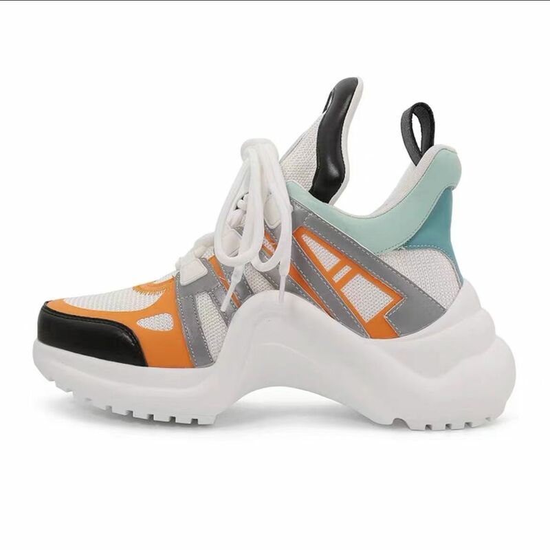 Zapatillas de deporte de cuero genuino de alta calidad, zapatos casuales de diseñador de malla transpirable de lujo, zapatillas de tenis ligeras con cordones para exteriores, 2024