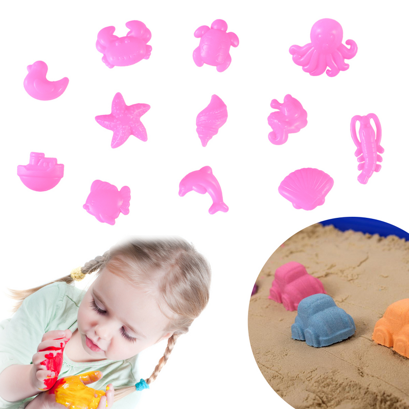 12 Pcs Childrens Childrens Beach Children’s Toy Sand Tray Play Molds Accessories Development Kit Kids Crafts
