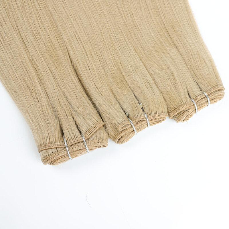 Lange Rechte Organische Haar Mix Weave 1/2/3 Bundel 8-30 Inch Zwart Bruin Gekleurde Salon Bio Fiber hair Extensions 100G