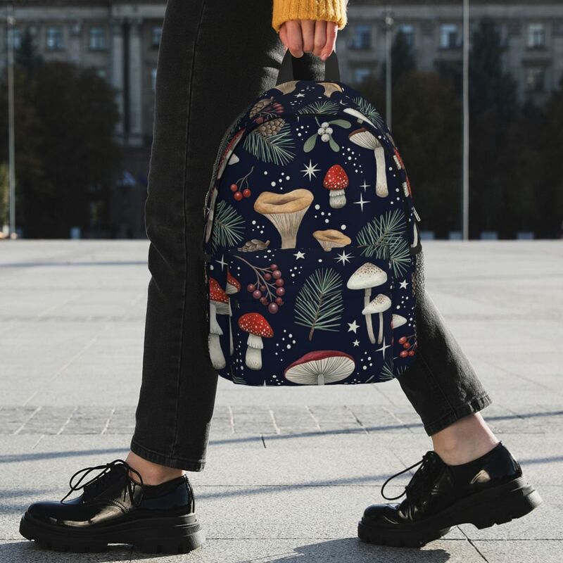 Winter Forest (Deep Blue) Backpacks Teenager Bookbag Casual Students School Bags Laptop Rucksack Shoulder Bag Large Capacity