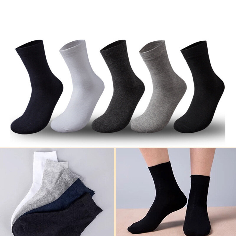 Calzini Unisex donna uomo nero bianco grigio calzini alla caviglia calzini femminili maschili in tinta unita calzini corti in cotone di alta qualità