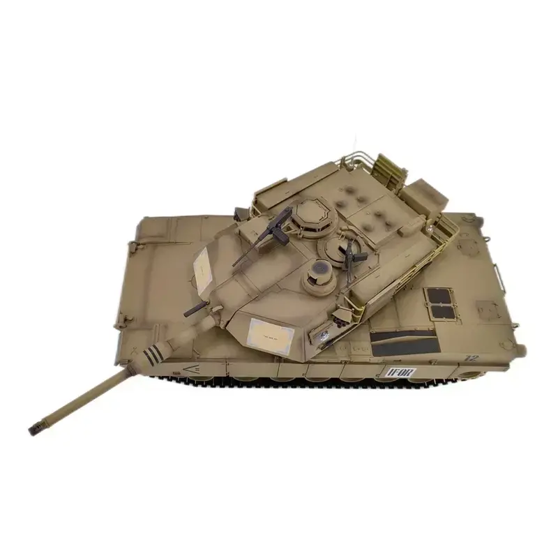 쿨 아이스 케 Henglong M1a2 Abrams 적외선 전투 탱크 모델 업그레이드, 스틸 웨이브 박스, 소년 리모컨 장난감, 생일 선물, 신제품