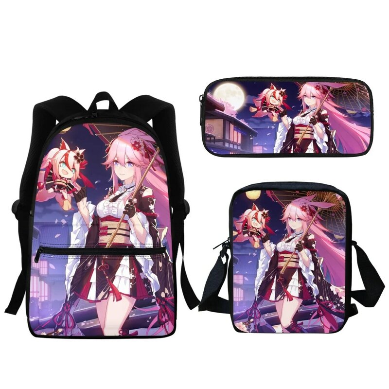 Honkai Impact 3rd Game Brand Design Children's School Bag Zipper Backpack Portable Lunch Small Satchel Girl Kids Pencil Case