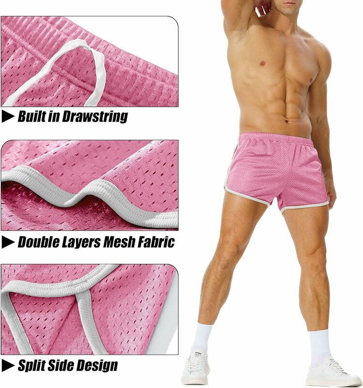 AIMPACT-pantalones cortos de culturismo para hombre, ropa deportiva de secado rápido, transpirable, para correr, para verano