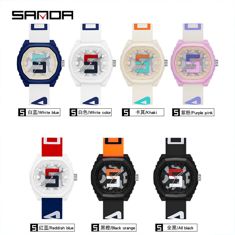 Nieuwe Silicon Tape Jongens En Meisjes Jeugd Horloge Trend Cool Eenvoudige Persoonlijkheid Horloge