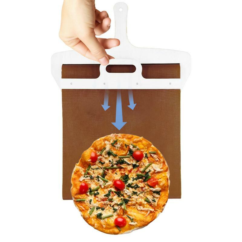 Holz schiebe pizza Schaufel 35cm tragbare Pizza Peel Pizza Spatel Paddel mit Griff Back zubehör Küchengeräte
