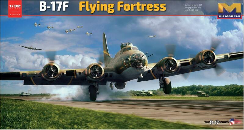 HK Model 01E029 1/32 Scale B-17F Flying Fortress (Memphis Belle) (Plastic model)