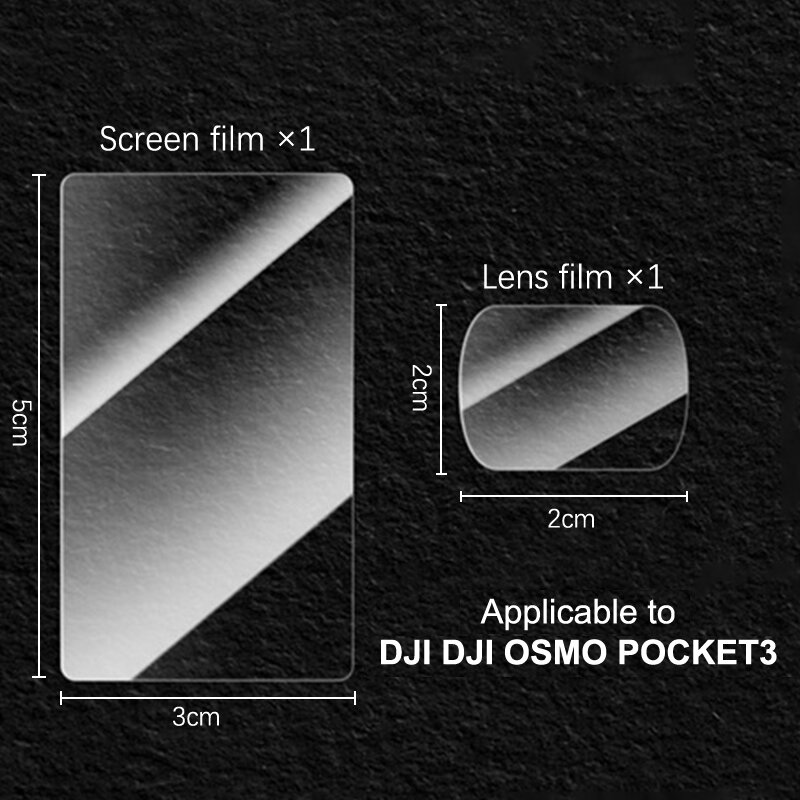 2pcs Lens Screen Protection Film Tempered Glass Films HD For DJI Osmo Pocket 3 Gimbal Camera Accessories