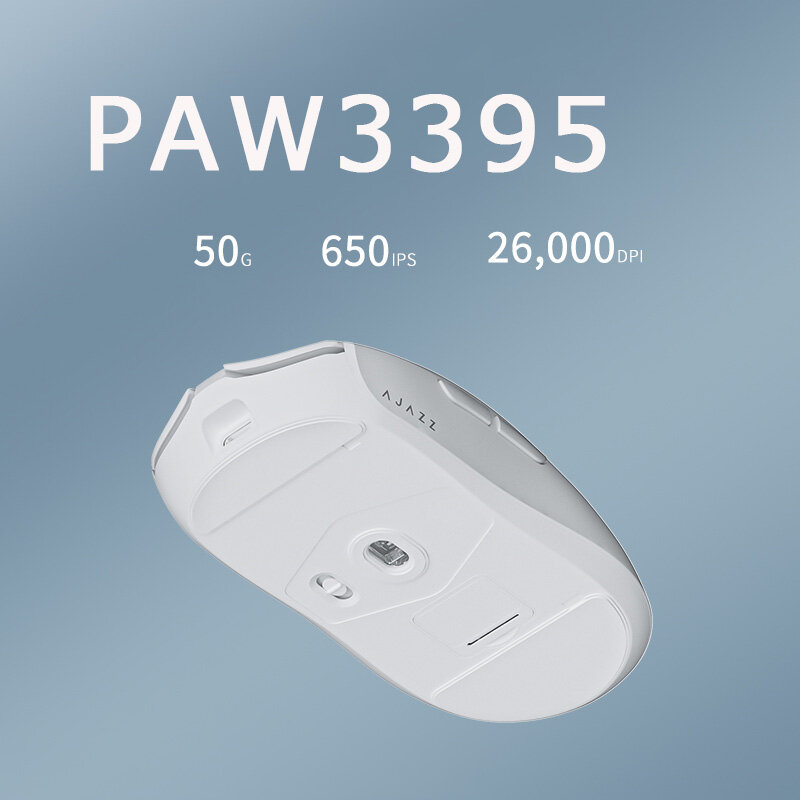 AJAZZ-ratón inalámbrico profesional AJ139 Pro, con Feets PMW3395, Chipset para juegos, 26000dpi, para PC