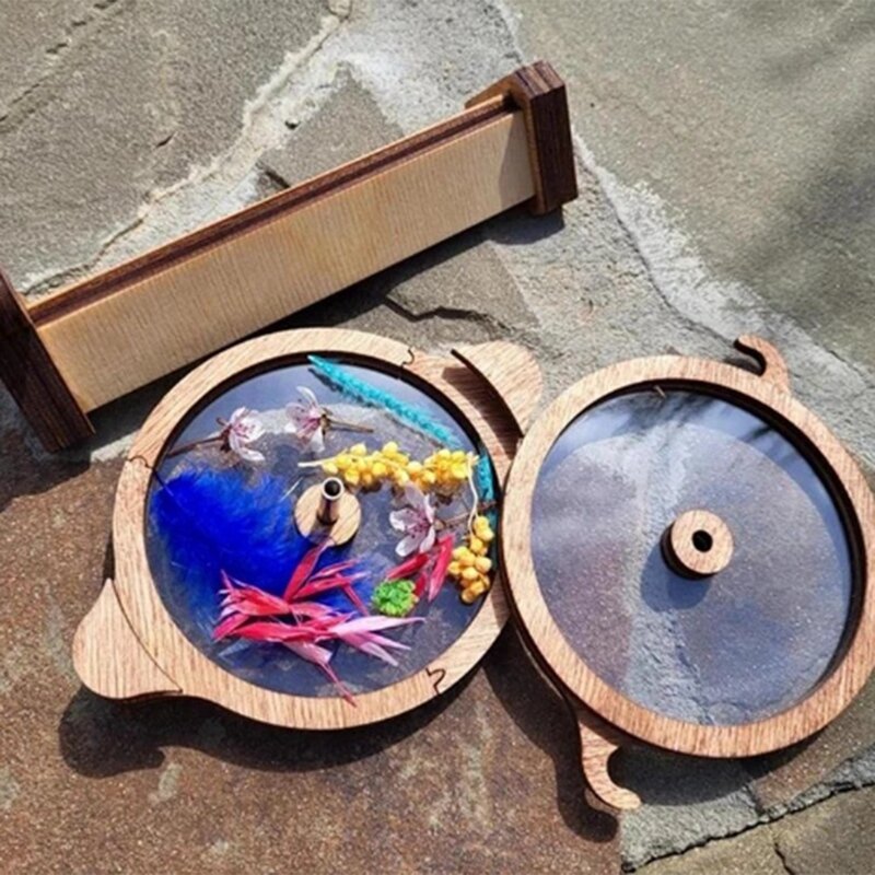 Drewniany zestaw DIY kalejdoskop 21x11cm dla dzieci malucha personalizowane prezenty dzieci zabawki do zabawy na zewnątrz interaktywna gra rodzic-dziecko