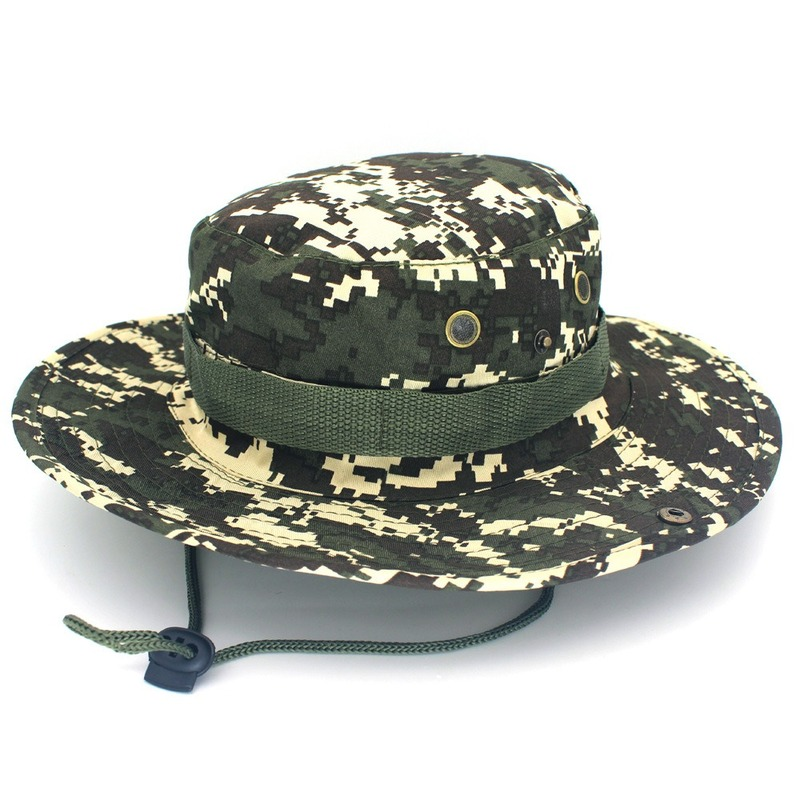 Chapéu de balde tático camuflado para homens, boonie militar, bonés do exército, esportes ao ar livre sol, pesca, caminhadas, caça chapéus