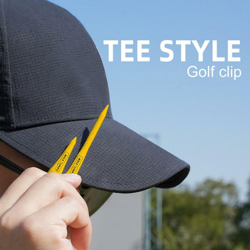 Extra grosso plástico Golf Tees, Clipe portátil, Acessório Compacto, Professional Golf Enthusiast Presente, Golf Altura Ajustável Acessório