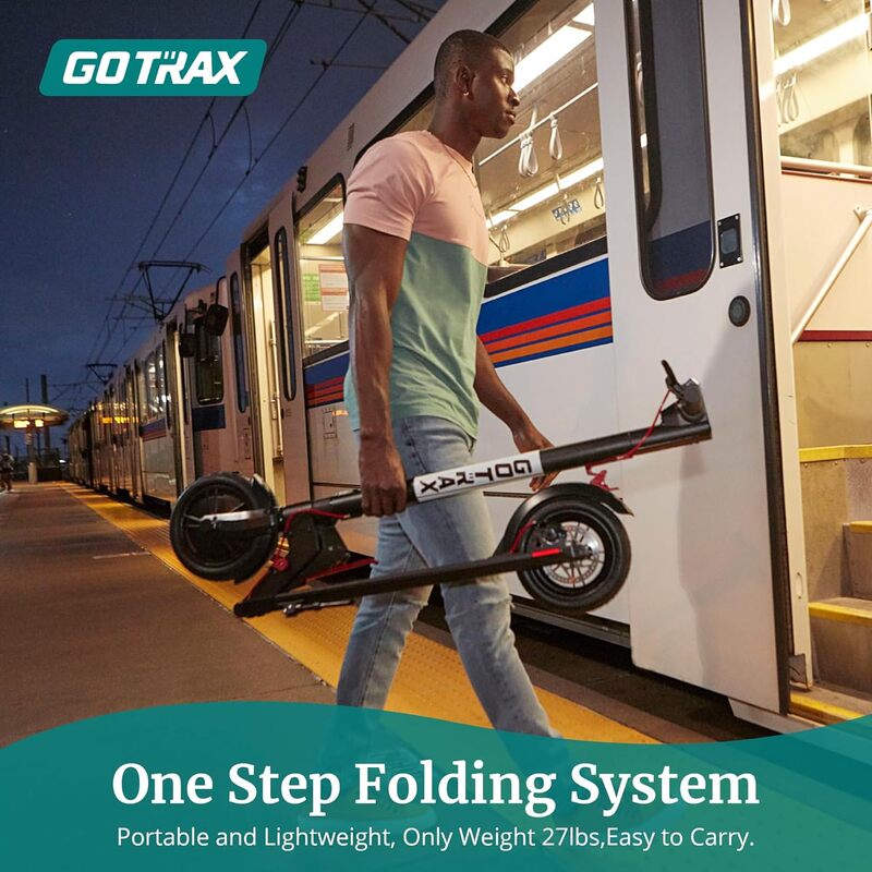 GOtrax-大人用gxlv2シリーズ電動スクーター、8.5 "、10" ソリッドタイヤ、最大12 16 28マイル範囲、15.5 20mphパワー