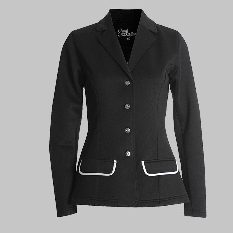 Horse Riding Jacket Clothes For Women Lady Blazer Coat Equestrian Slim Fit Cotton Top Horse Back Rider Equipment Female Clothing