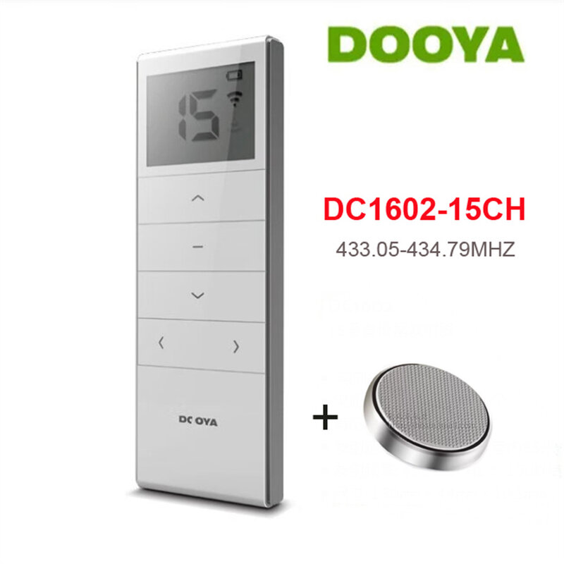Dooya DC1602ตัวส่งสัญญาณไร้สาย15ช่องสัญญาณสำหรับมอเตอร์ RF433ของ dooya ควบคุมมอเตอร์ได้15ชิ้นสำหรับ DT52E dooya DT82TN KT320E DT360E