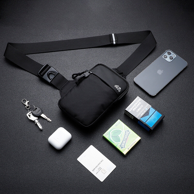 Men Shoulder Chest Bags Nylon Waterproof Convenient Fashion Messenger Bag Sports Leisure Bicycle Mobile Phone Crossbody Bags