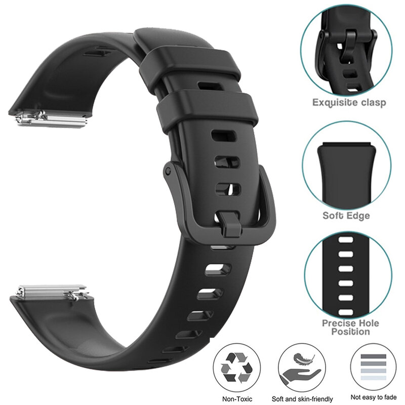 Soft Silicone Strap for Huawei Band 7 Accessories Replacement Bracelet for Huawei Watchband 7 Wristband for Huawei Watch Band7