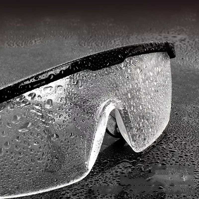 Kacamata keselamatan kerja, pelindung mata kacamata Lab Anti cipratan, angin dan debu industri